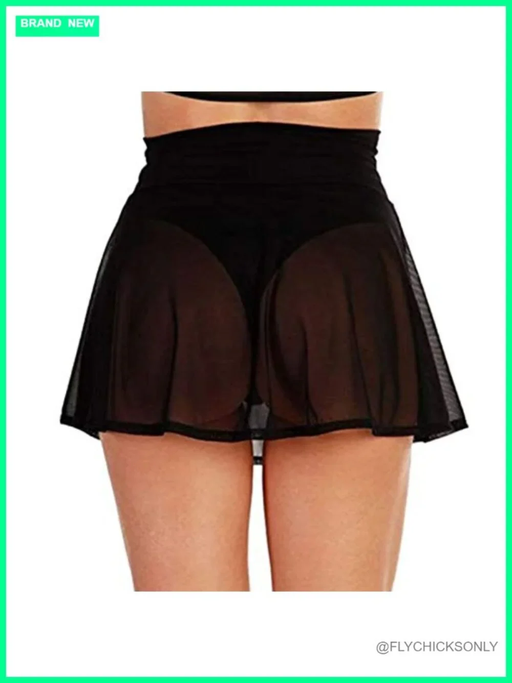Mesh Sheer Swim Cover Up Skirt Bikini Coverup